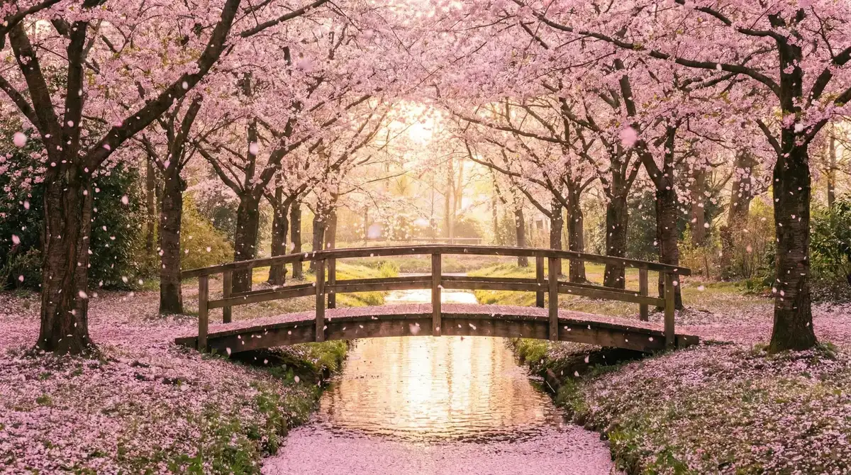 樱花桥畔 - 毒牙 唯美风景